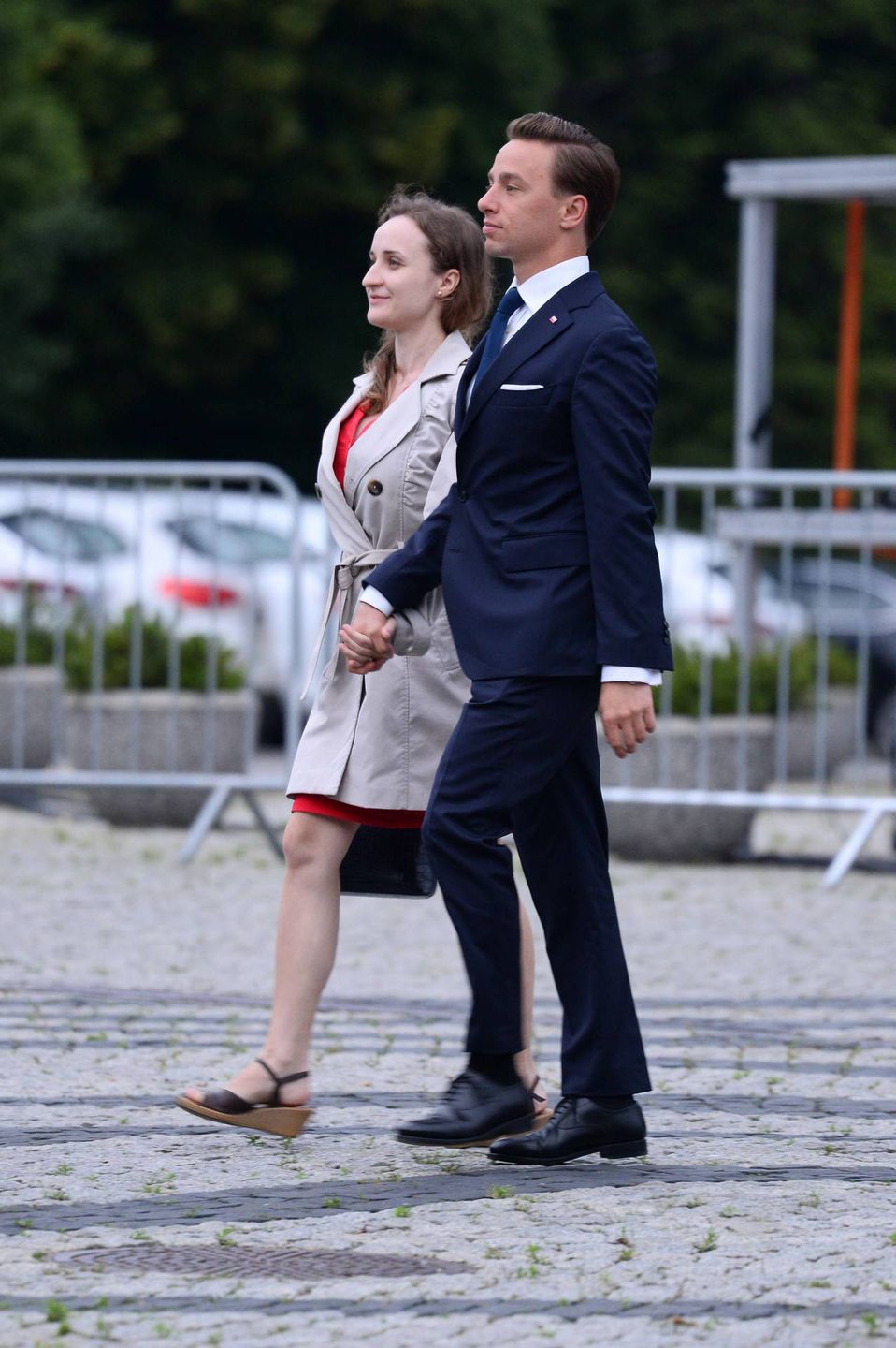 Krzysztof Bosak z żoną, Kariną Bosak