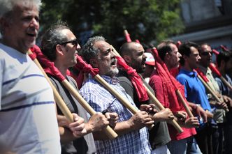Strajk powszechny w Grecji - przeciw redukcjom miejsc pracy