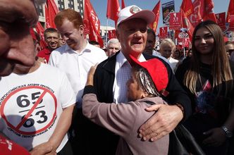 Rosjanie nie chcą wyższego wieku emerytalnego. Wielotysięczne demonstracje