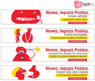 WP.pl reklamuje nową stronę główną.