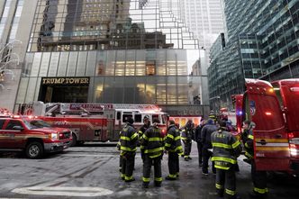 Pożar Trump Tower w Nowym Jorku. To tu mieścił się główny sztab wyborczy obecnego prezydenta