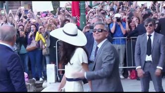 George Clooney i Amal Alamuddin pobrali się podczas cywilnej ceremonii w Wenecji