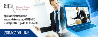 Spotkanie informacyjne w ramach konkursu "GAMEINN"