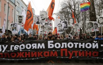 Demonstracja w Moskwie obronie TV Dożd