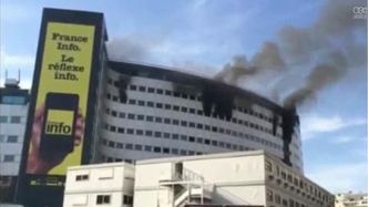 Pożar w budynku francuskiej państwowej rozgłośni radiowej w Paryżu