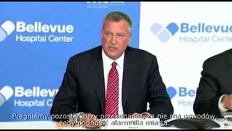 Burmistrz Nowego Jorku potwierdza pierwszy w mieście przypadek Eboli