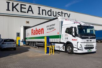 Elektryczne ciężarówki Volvo Trucks w służbie fabryki Ikea Industry