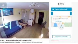 "Apartament" dla ukraińskiej rodziny - 1750 zł za 24 metry. "Wierzchołek góry lodowej, ludzie śpią i na styropianach"