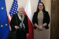 Magdalena Rzeczkowska spotkała się w Warszawie z Janet Yellen