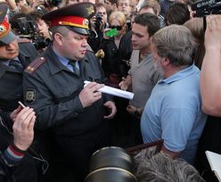 Protesty w Rosji. Policja na ulicach Moskwy