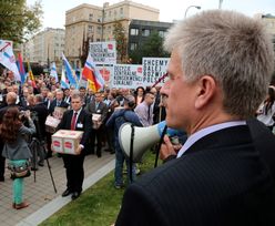 Samorządowcy protestowali w Warszawie