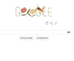 Google Doodle. Rudaczek Północny życzy miłego Dnia Ziemi