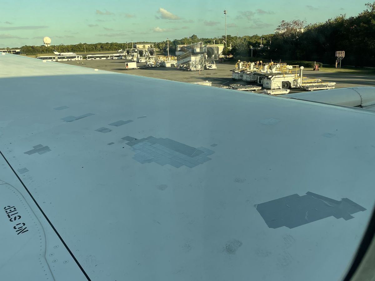 Adhesive tape for aircraft repair. One meter costs from a few cents to