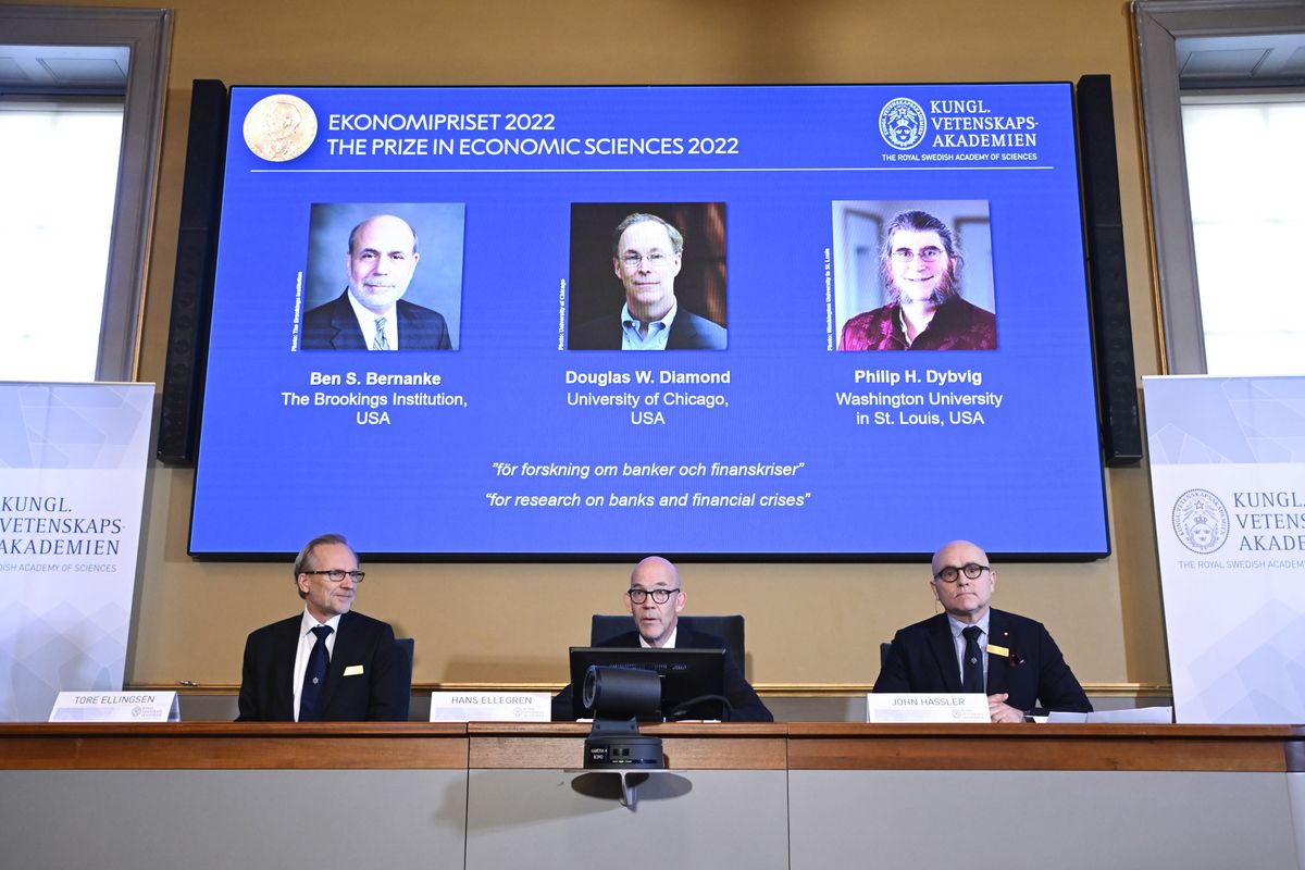 The 2022 Nobel Prize in Economics is awarded.  Here are the winners of the Bank of Sweden Prize