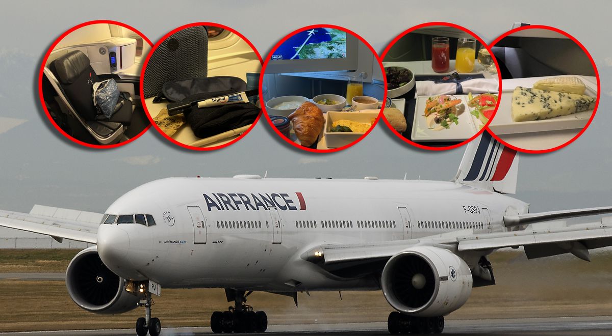 Classe affaires Air France : photos, essai, kit siège et équipements.  Combien coûte un vol via Paris ?