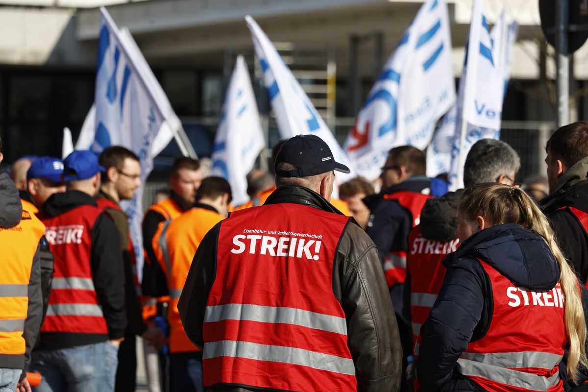 Streik in Deutschland.  Schienenlähmung