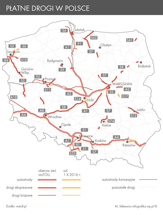 Płatne drogi w Polsce. Będą rekordowe wpływy