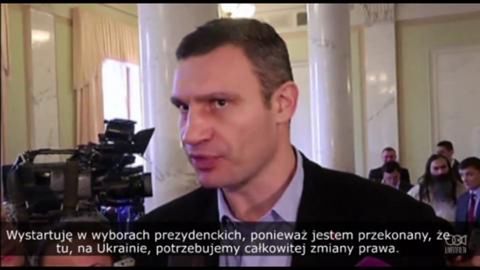 Witalij Kliczko wystartuje w wyborach prezydenckich na Ukrainie