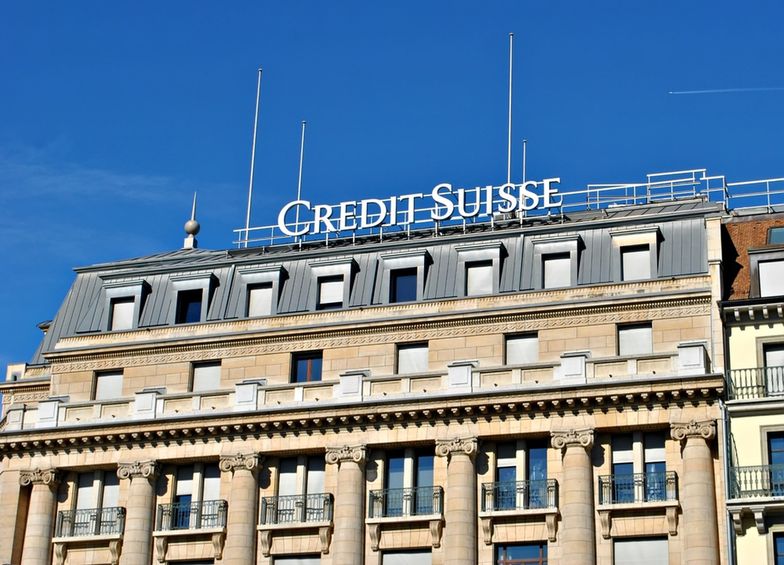 Straty Credit Suisse mniejsze niż prognozowano