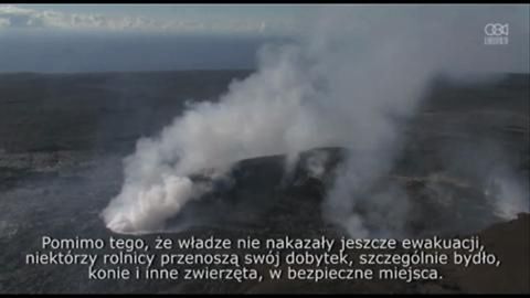 Na Wielkiej Wyspie na Hawajach lawa zagraża gospodarstwom rolnym