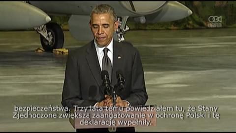 Obama w Polsce, ponownie o polityce zagranicznej