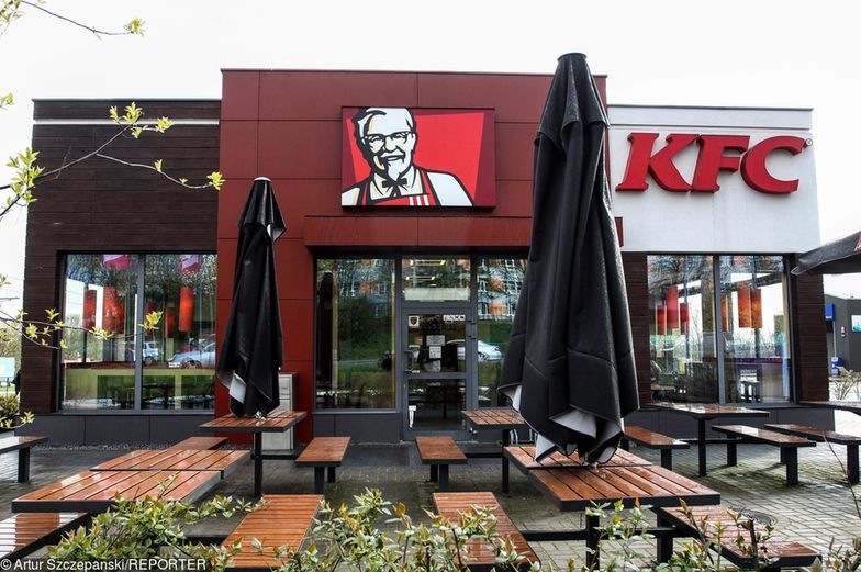 Restauracja typu fast food KFC (Kentucky Fried Chicken) w Olsztynie.