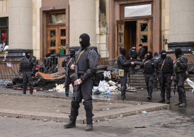 Walki na Ukrainie. Mieszkańcy Zaporoża atakowali separatystów