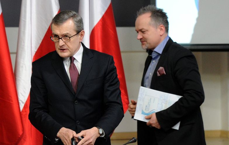 Czesław Warsewicz (z prawej) miał być ministrem w rządzie technicznym Piotra Glińskiego