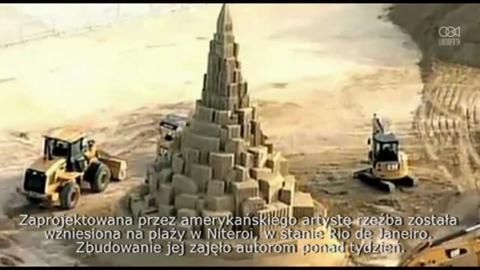 Autorzy ogromnego zamku z piasku mają nadzieję na pobicie światowego rekordu