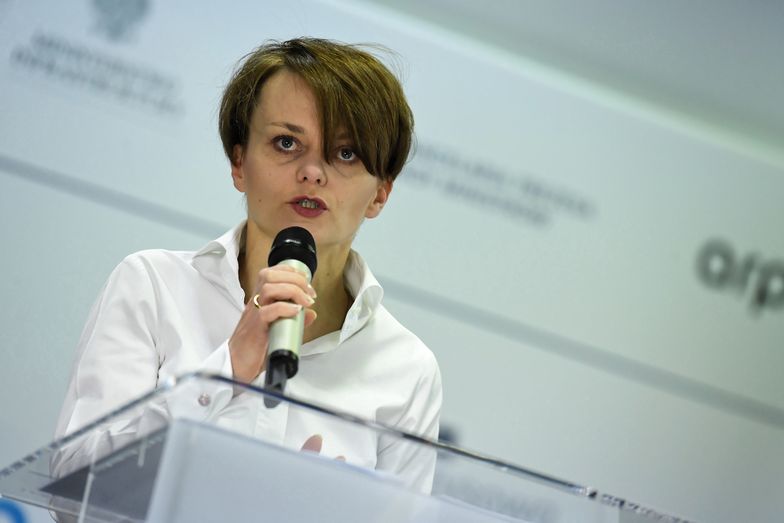 Jadwiga Emilewicz (na zdjęciu) przedstawiła rządowe pomysły wsparcia transportu.