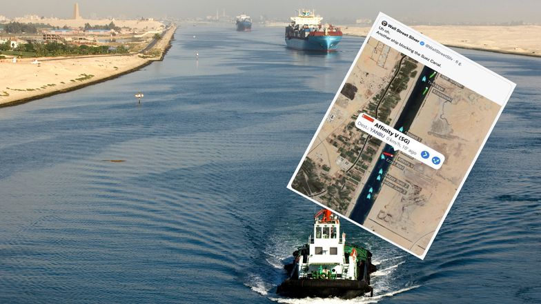 Tankowiec znów zablokował Kanał Sueski. Tym razem na krótko