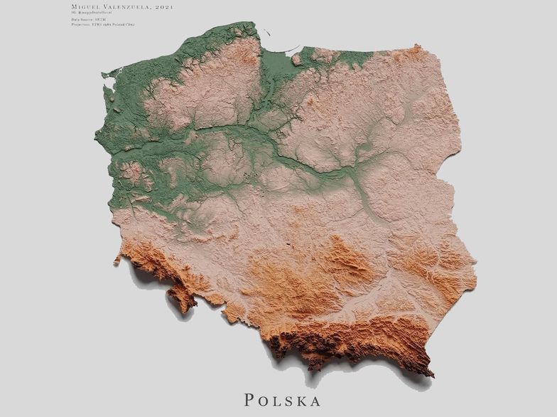 Takiej mapy Polski jeszcze nie widzieliście. Zrobił ją Filipińczyk