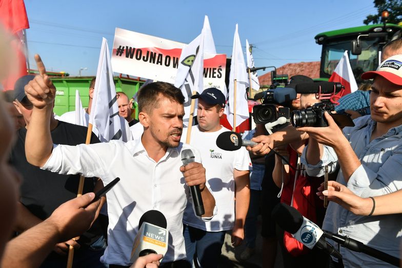 Protest rolników. Kołodziejczak dla money.pl: W sobotę blokada Helu