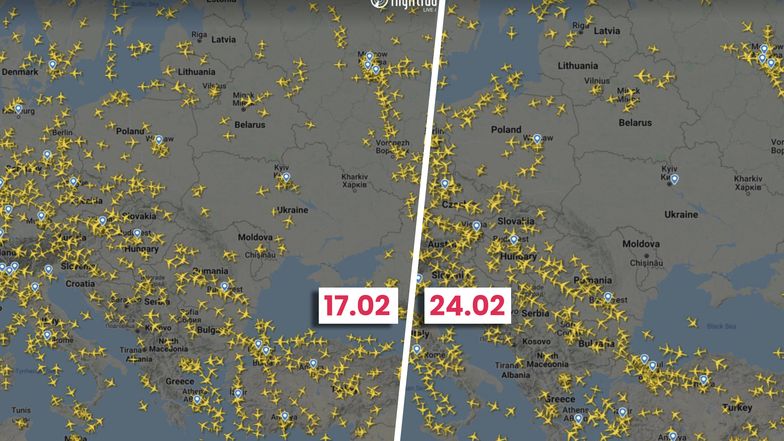 Puste niebo nad Ukrainą. Linie lotnicze omijają jej przestrzeń powietrzną