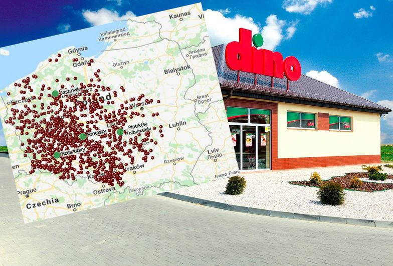 Na mapie Polski regularnie przybywają nowe sklepy z logo Dino.