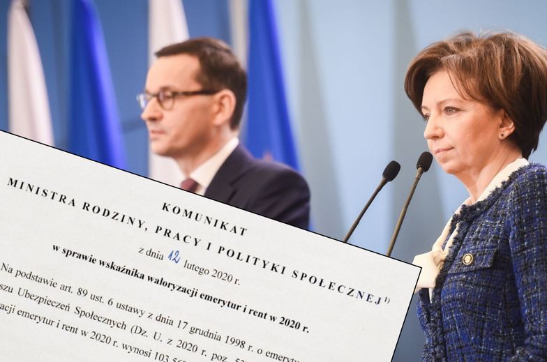 Waloryzacja rent i emerytur w 2020 roku będzie dużo droższa. Drobna