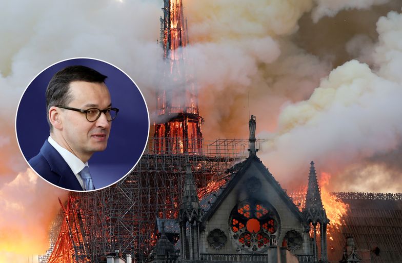 Polski rząd jest gotów wesprzeć Francuzów w odbudowie katedry Notre Dame