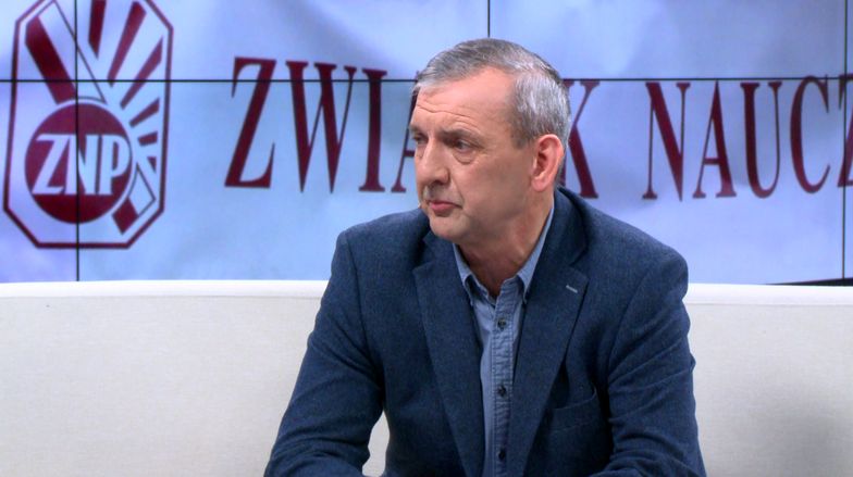 Sławomir Broniarz, prezes ZNP.