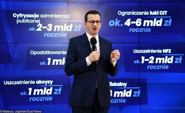Premier Mateusz Morawiecki przedstawia założenia "Nowej Piątki".