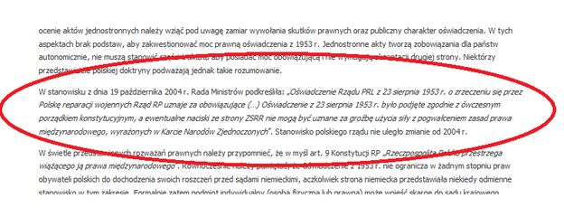 Rząd nie chciał reparacji od Niemiec. Przynajmniej jeszcze w ubiegłym tygodniu - Money.pl