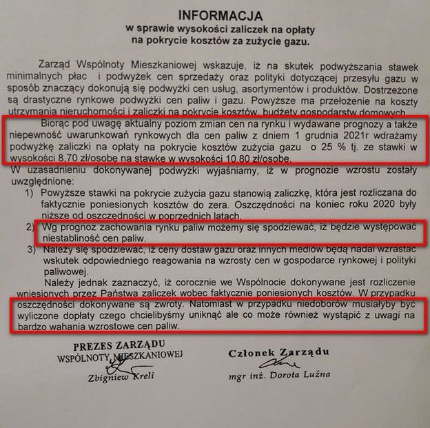 Rachunki za gaz w górę. Wspólnoty mieszkaniowe już ściągają od lokatorów wyższe zaliczki
