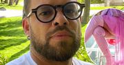 Michał Piróg jako drag queen: cekiny na brodzie, kusa kreacja i kozaki... Wygląda wystrzałowo