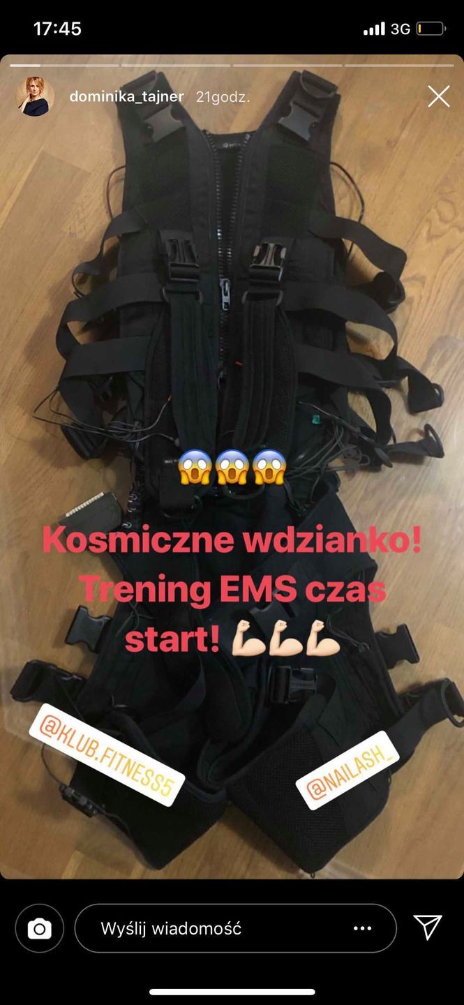 Dominika Tajner odchudza się metodą EMS