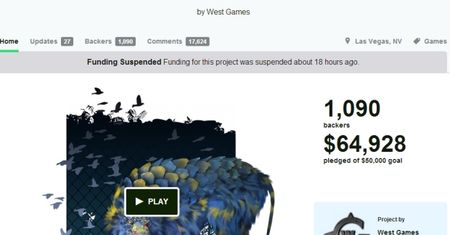 Kickstarter wstrzymał zbiórkę pieniędzy na Areal