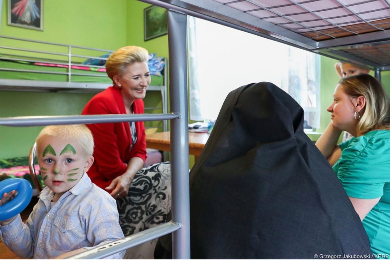 Agata Duda spotkała się z dziećmi z okazji Dnia Matki