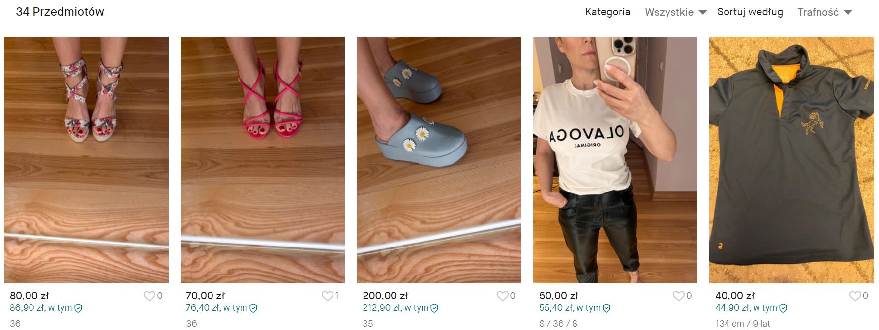 Kasia Cichopek sprzedaje swoje używane ubrania (fot. zrzut ekranu z Vinted)