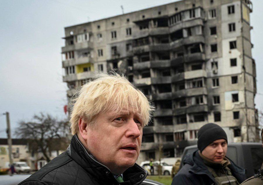 Boris Johnson przybył z niezapowiedzianą wizytą na Ukrainę.