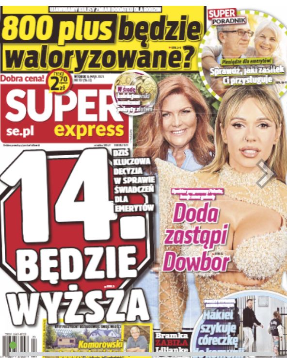 Marcin Hakiel wylądował na okładce gazety