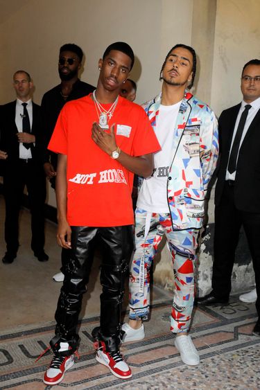 Christian Casey Combs (fils de S.Combs) et Quincy Brown (fils de S.Combs) - Arrivées au défilé de mode Homme printemps-été 2019 "Louis Vuitton" a Paris. Le 21 juin 2018© CVS / Veeren / Bestimage People at the Louis Vuitton men fashion show SS 2019 in Paris. On june 21st 2018