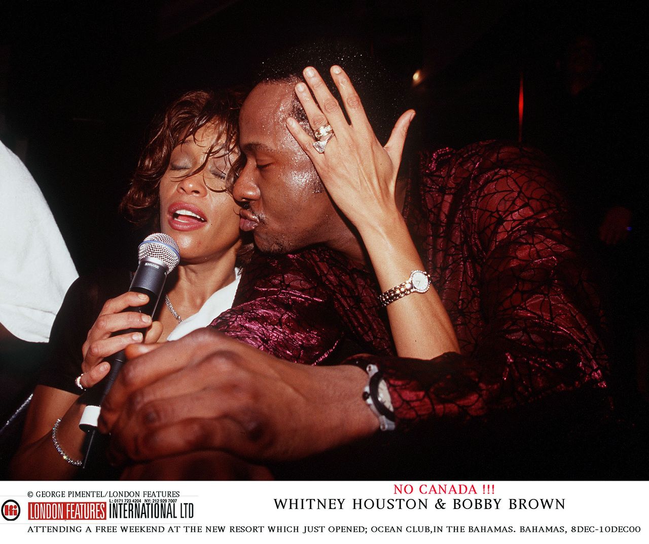 Whitney Houston z mężem